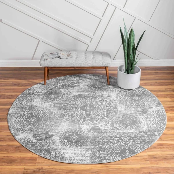 Unique Loom Grand Sofia Rug - 7& 0 x 7& 0, Round