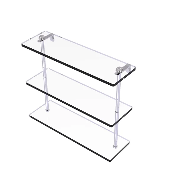 Allied Brass 22 inch Triple Tiered Glass Shelf Venetian Bronze
