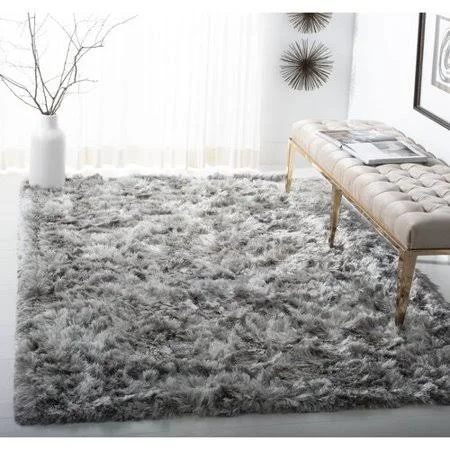 Mercer41 Morrell Hand-Tufted Gray Area Rug, Size: Rectangle 5& x 8&