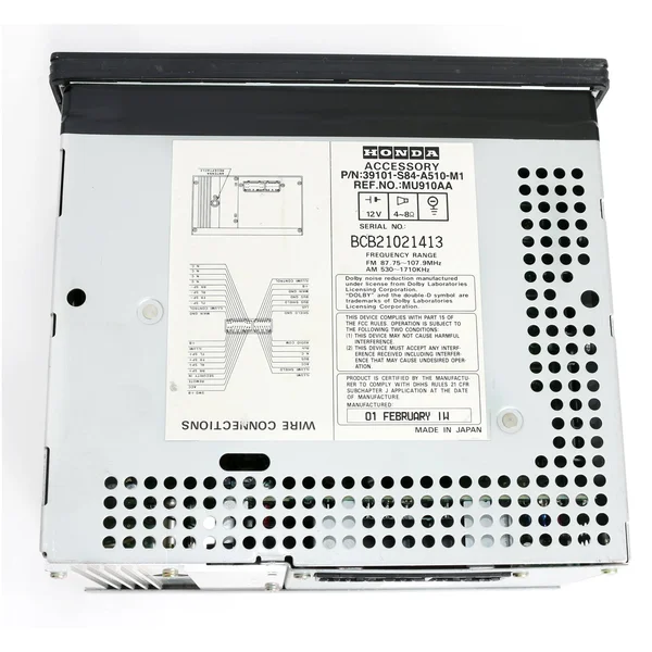 Honda Accord 2001-02 Radio Am FM CD Cassette Player 39101-S84-A510-M1 Face 2XA1
