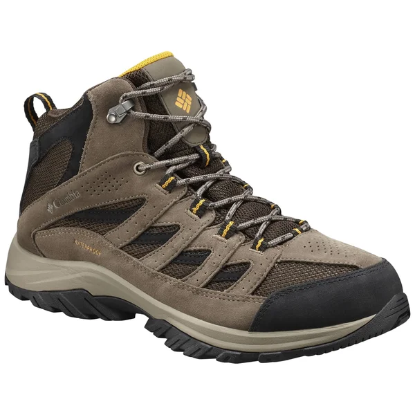 Columbia Crestwood Mid Men's Waterproof Hiking Boots, 10 Wide, Cordovan