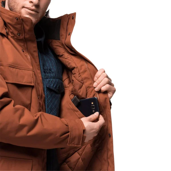 Jack Wolfskin Glacier Canyon Parka Men Copper