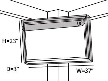 Covermates - Outdoor TV Flip Top Cover - Fits 36x22 to 41x22 Flat TVs - 3 Year Warranty