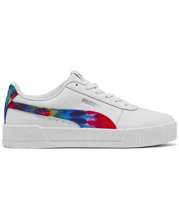 Puma Carina Fashion Tie Dye 10 Women's White