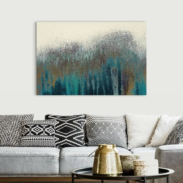 Teal Woods, Canvas Wall Art, 60x40, Great Big Canvas