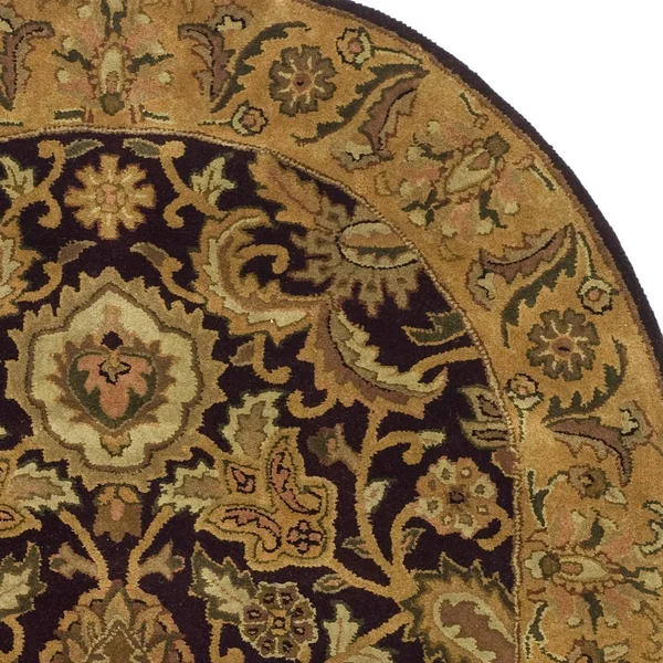 Safavieh Classic CL244B 7&6x22 x 9&6x22 Oval Dark Plum, Gold Area Rug