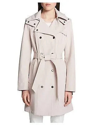 Calvin Klein Women's Soft Shell Double Breasted Trench Coat