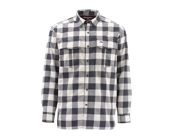 Simms Coldweather Shirt L - Auburn Red Buffalo Blur Plaid