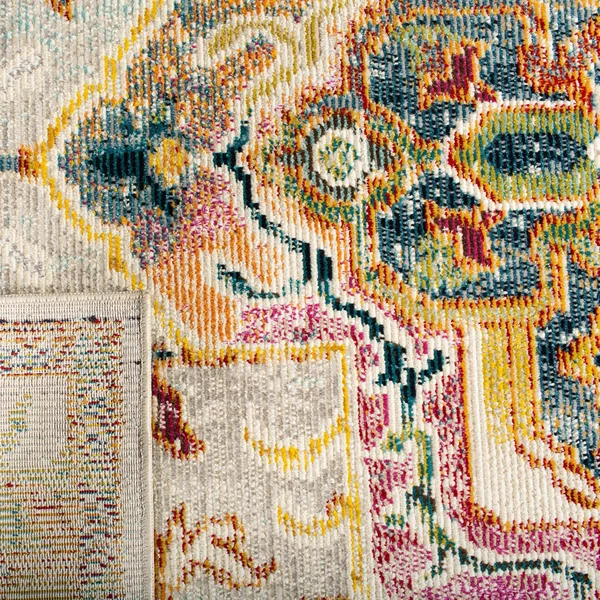 Safavieh Crystal Floretta Vintage Boho Medallion Rug - 2&2x22 x 11& - Teal/Orange