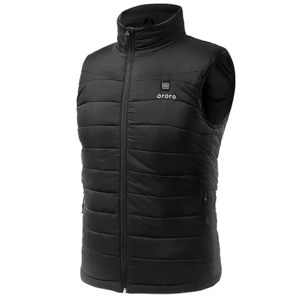 Ororo Men's Lightweight Heated Vest with Battery Pack, Black