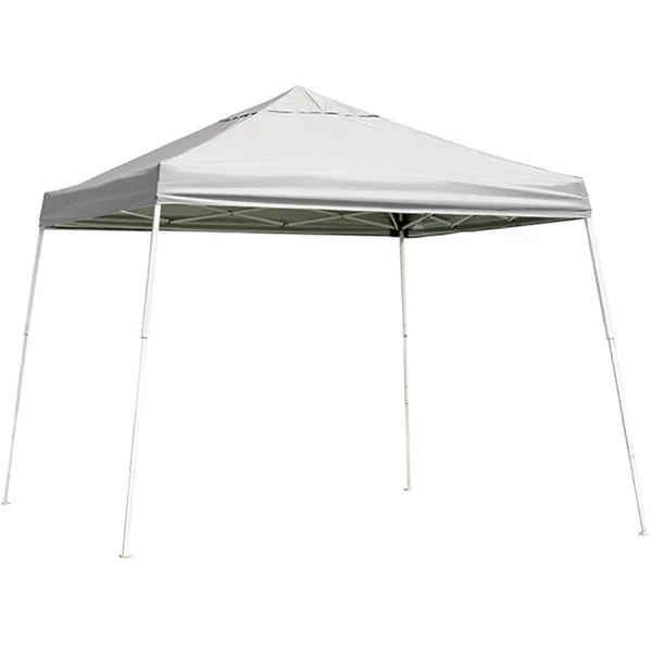 ShelterLogic 12 ft. x 12 ft. Sport Pop Up Canopy, Slant Leg, White