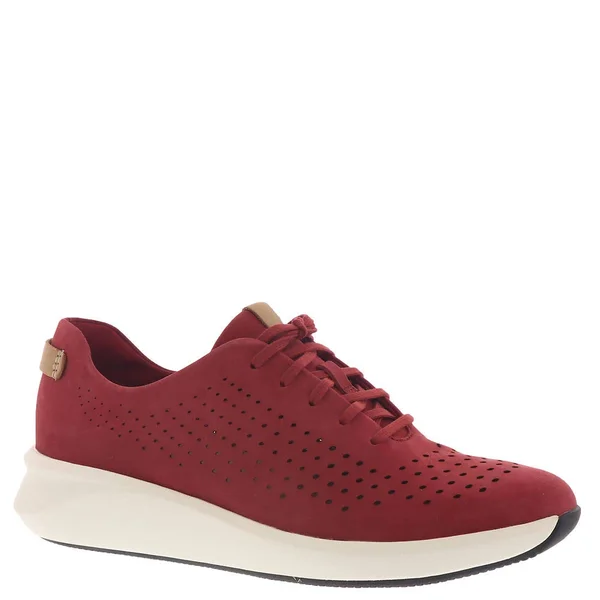 Women's Clarks Un Rio Sneaker, Size 7 W - Red