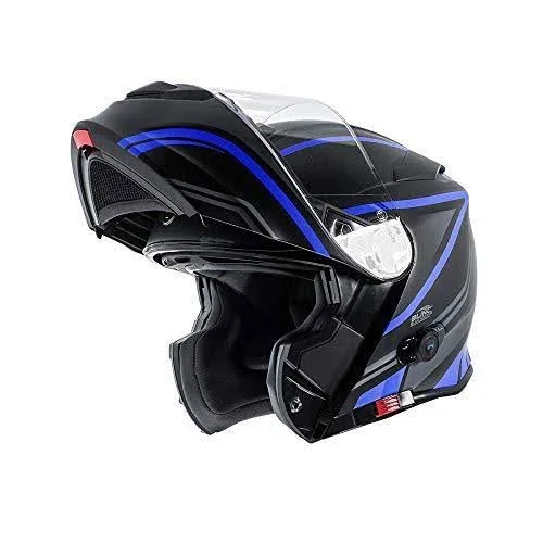 Torc T28B Vapor Red Modular Motorcycle Helmet with Bluetooth (X-Small)