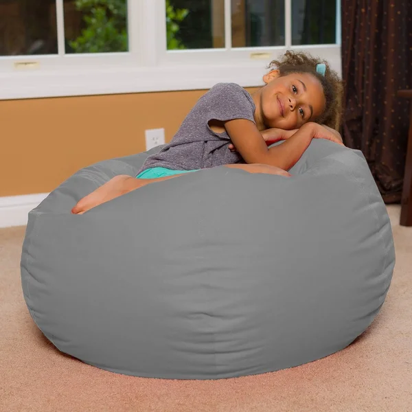 Posh Creations Bean Bag Chair for Kids, Teens, and Adults Includes Removable An