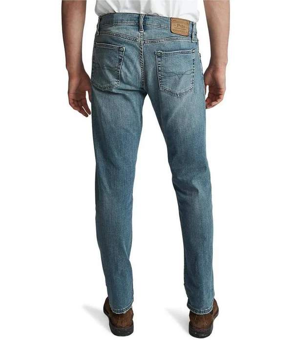Polo Ralph Lauren Hampton Relaxed Straight-Fit Stretch Denim Jeans, Mens, 42 30, Rockford