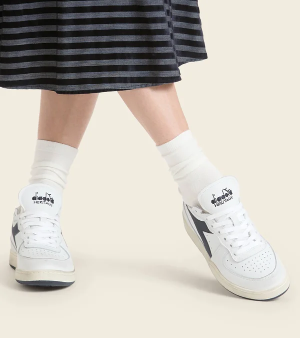 Diadora Mi Basket Row Cut White