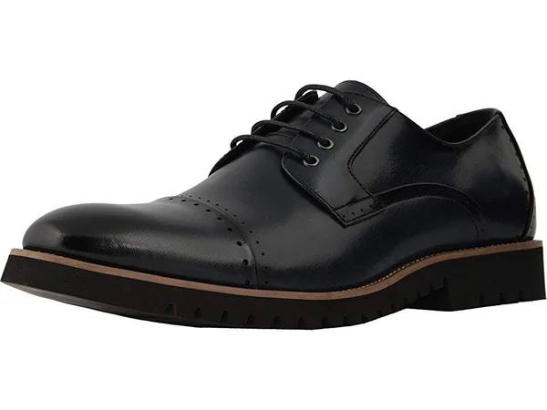 Men's Stacy Adams Barcliff Cap Toe Oxford - Size: 7, Blue