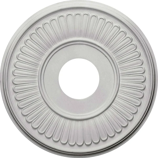 Ekena Millwork CM15BEPWS 15 3/4x22OD x 3 7/8x22ID x 3/4x22P Berkshire Ceiling Medallion (Fits Canopies Up to 7x22), Hand-Painted