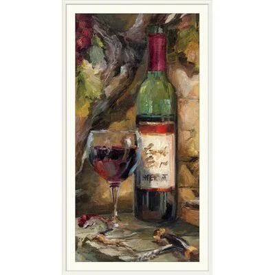 &Le Cour De Le Chateau I& by Marilyn Hageman Painting Print Great Big Canvas Size: 56x22 H x 32x22 W x 1x22 D - Format: White Fra