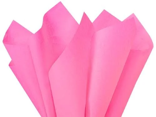Pack of 480, Solid Fuchsia Tissue Paper 15 x 20 inch Sheet Half Ream Made from 100% Post Industrial Recycled fibers Made in USA