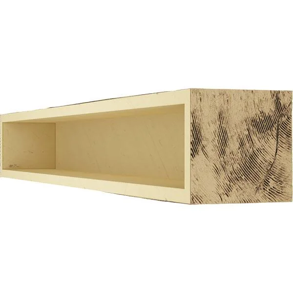 Ekena Millwork MANUPC08X10X72NG 8x22H x 10x22D x 72x22W Pecky Cypress Faux Wood Fireplace Mantel - Natural Golden Oak