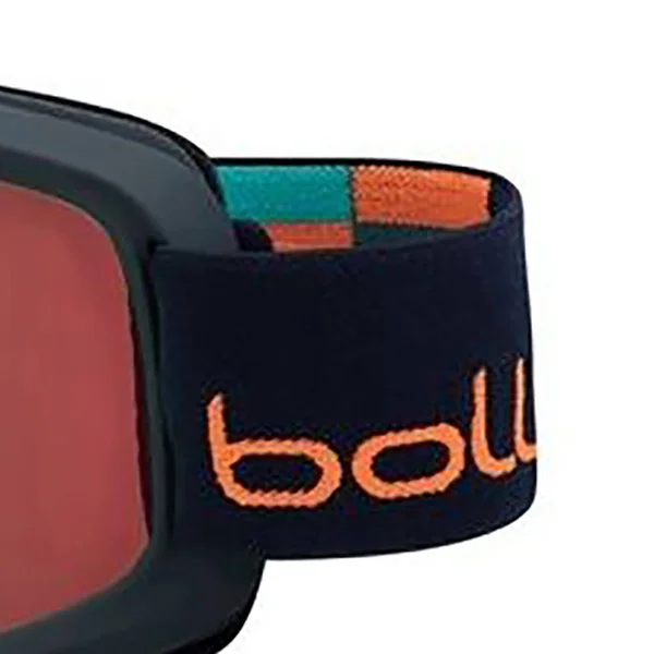 Bolle Nova II Matte Blue and Orange Winter Ski Goggles W Vermillion Blue Lens