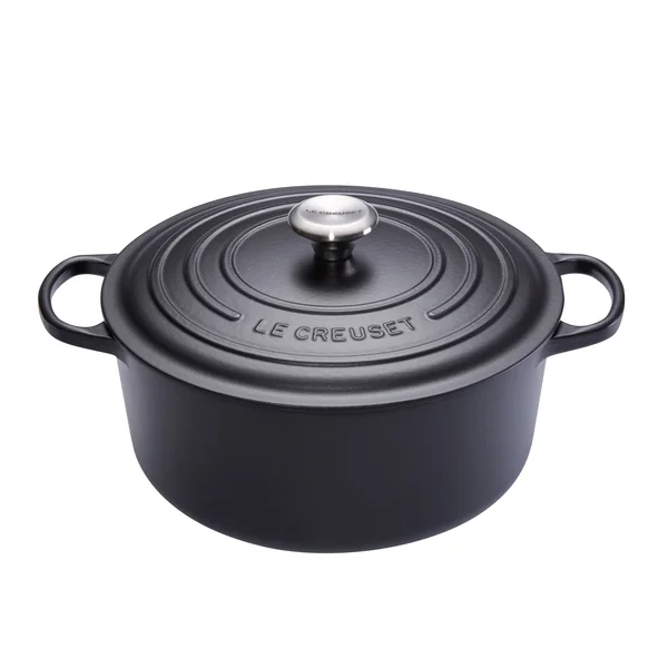 Le Creuset Round Casserole Cast Iron 22 cm Satin Black
