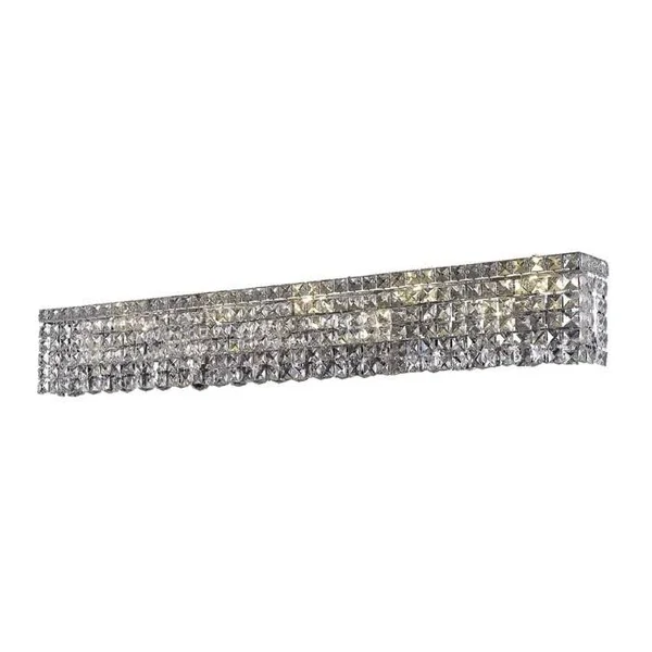 Fleur Illumination 10 Light Chrome Wall Sconce - Chrome/royal Cut Crystals