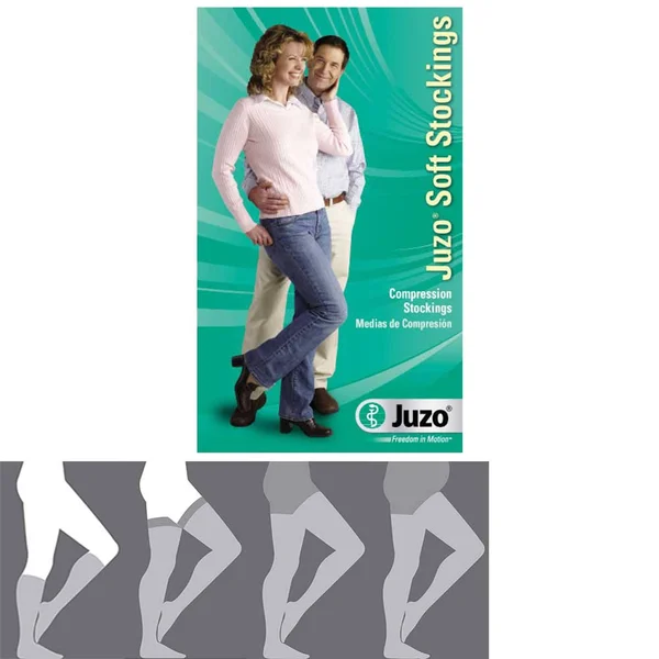 Juzo Soft 20-30 mmHg Pantyhose w/ Open Crotch - II, Regular, Cinnamon