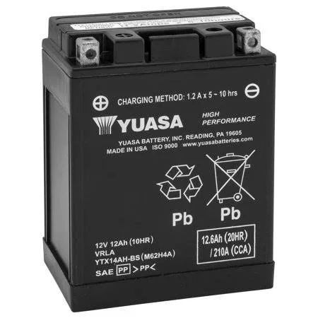 Yuasa Battery Fits Ytx14ah-bs Yuasa Battery