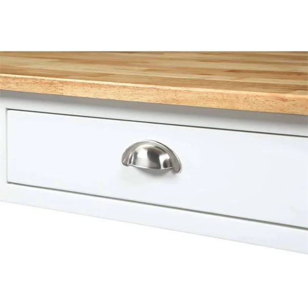 Convenience Concepts American Heritage Butcher Block Top Kitchen Cart