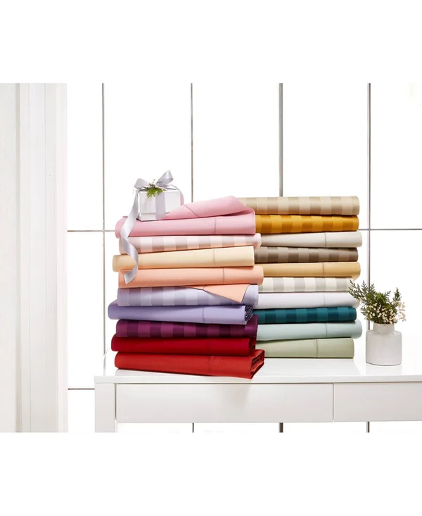 Charter Club Damask 100% Supima Cotton 550 Thread Count 4 pc. Sheet Set - California King, Created for Macy&s - Cherry Blossom (L