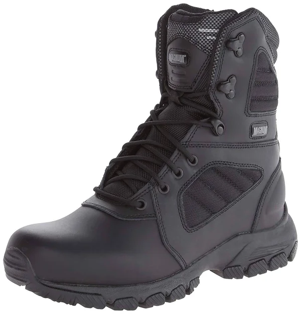 Magnum Men's Response III 8.0 Side Zip - Black Leather