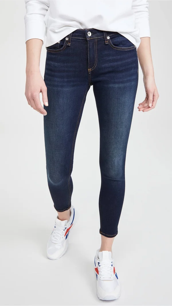 Rag & Bone Cate Mid-Rise Ankle Skinny Jeans - Carmen, Women's, 23