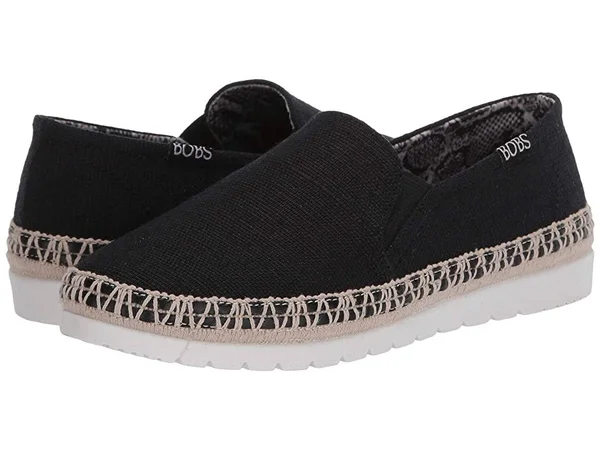 Skechers Women's Bobs Flexpadrille 3.0 Dark Horse Espadrille - Black