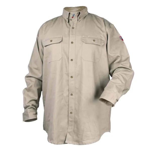 Black Stallion TruGuard 300 FR Work Shirt, Stone - WF2110-ST