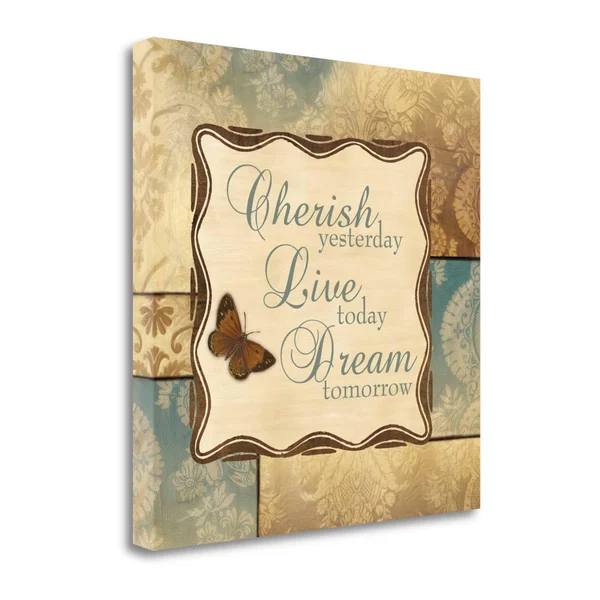 Tangletown Fine Art Dream Tomorrow by Piper Ballantyne, Giclee Print on Wrap Canvas, 24x22x24x22