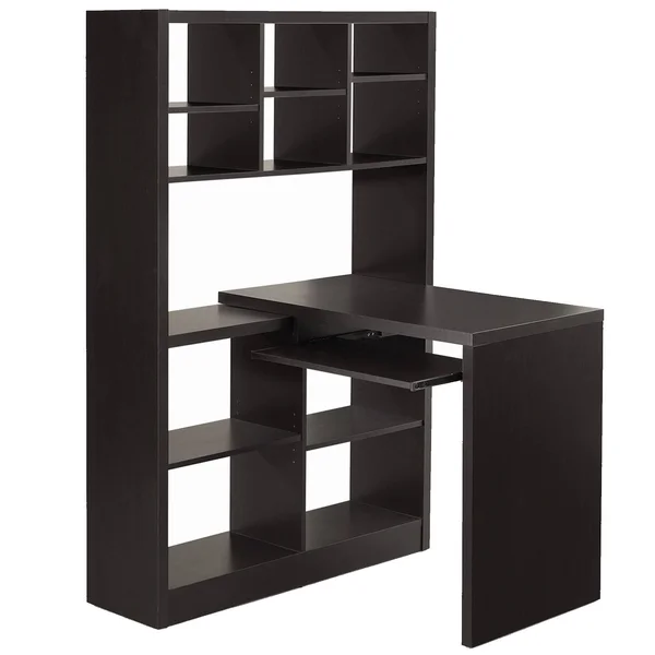 60x22 Coffee Brown Contemporary Left or Right Corner Computer Desk