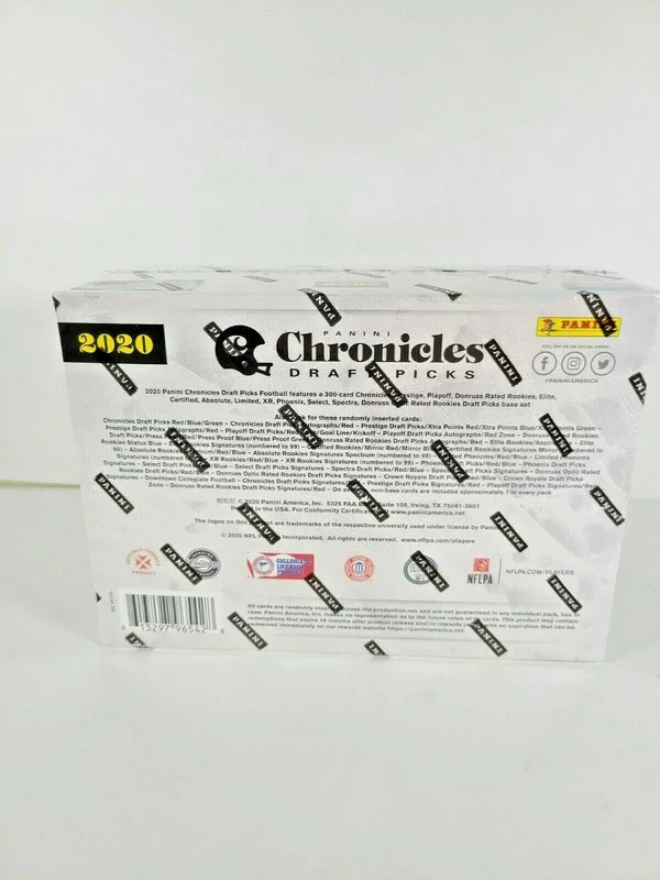 2020 Panini Chronicles Draft Picks Football Mega Box