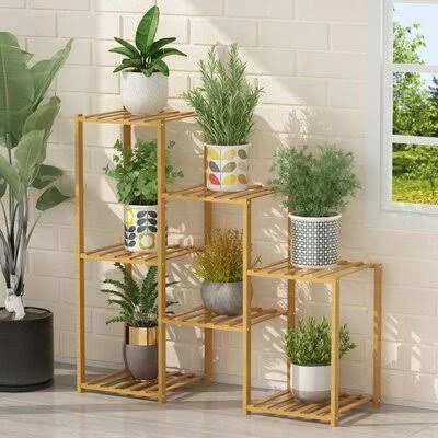 Rectangular Multi-Tiered Plant Stand Arlmont & Co.
