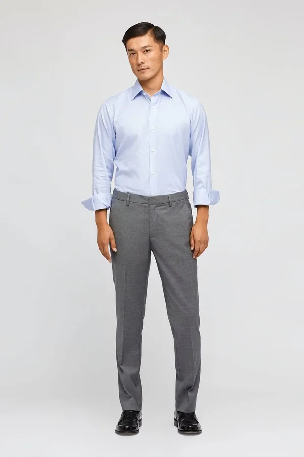 Tech Wool Dress Pants Slim for Men by Bonobos - Grey Yarn Dye - 32 x 32