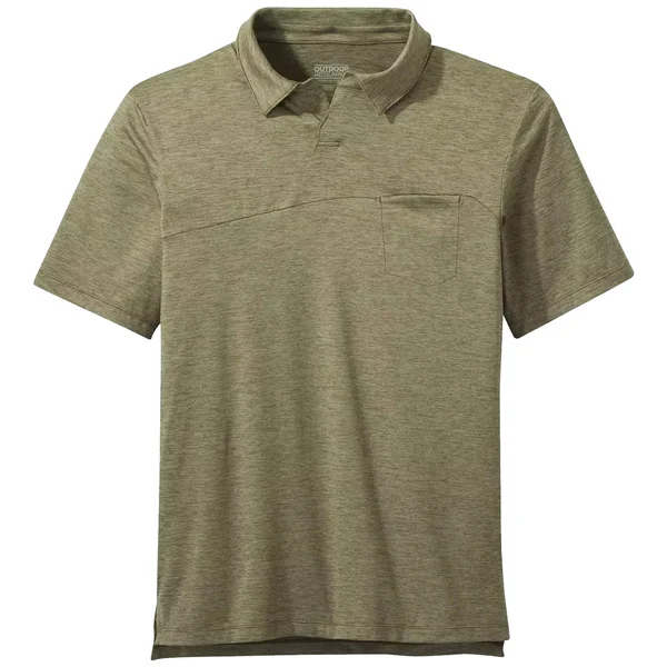 Outdoor Research Men's Chain Reaction Polo - Small - Fatigue Heather