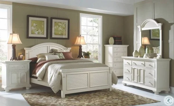 American Woodcrafters Cottage Traditions Queen Panel Bed