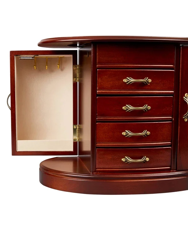Mele & Co. Heloise Wooden Jewelry Box (Walnut Finish)