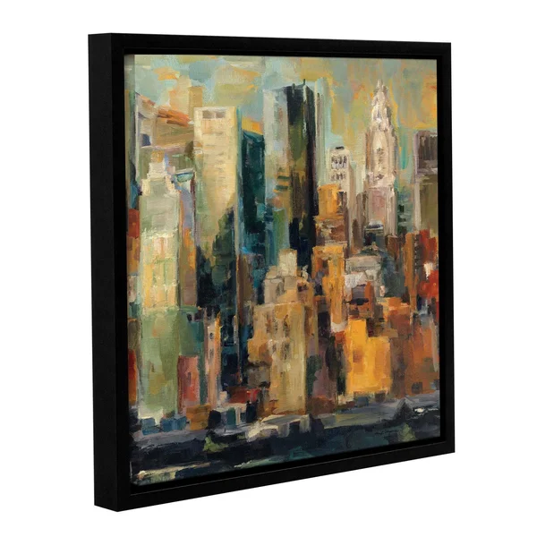 ArtWall Marilyn Hageman's New York - New York, Gallery Wrapped Floater-framed Canvas - 18x18