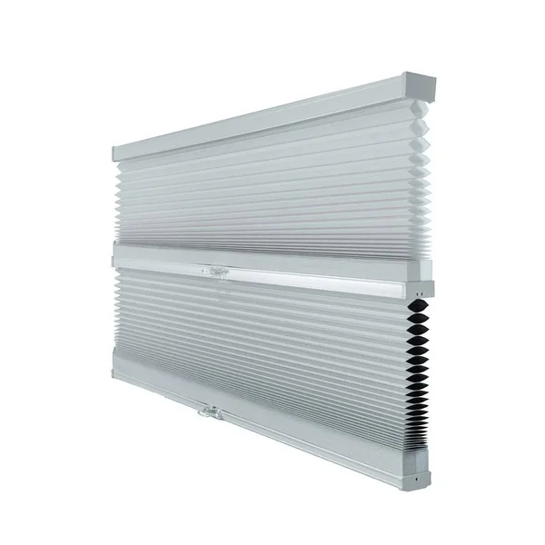 Chicology Cut-to-Width Gray Sheen 9/16 in. Light Filtering and Privacy Cordless Cellular Shade - 52.5 in. W x 72 in. L - Gray She