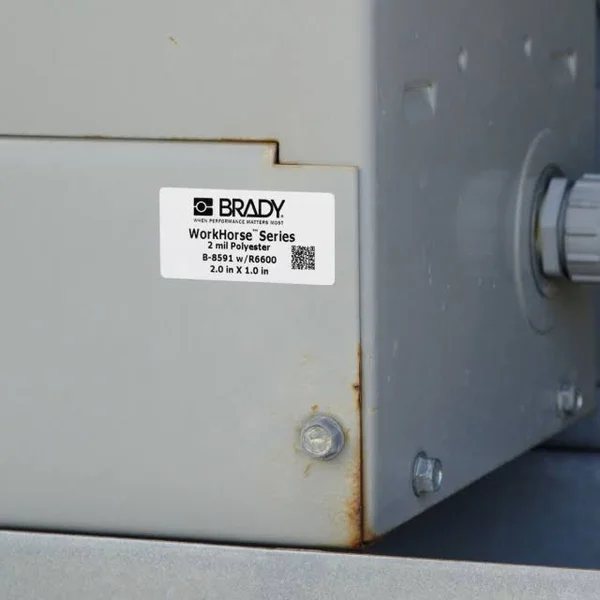 Brady - B30C-2250-565-SL, Silver Metallized Polyester Label