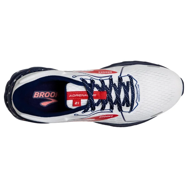 Brooks Adrenaline GTS 21 10 - White/Blue/Red (Women's)