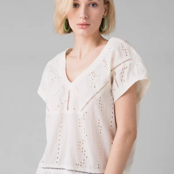 Prana - Women's Keelie Top, Soft White, Large
