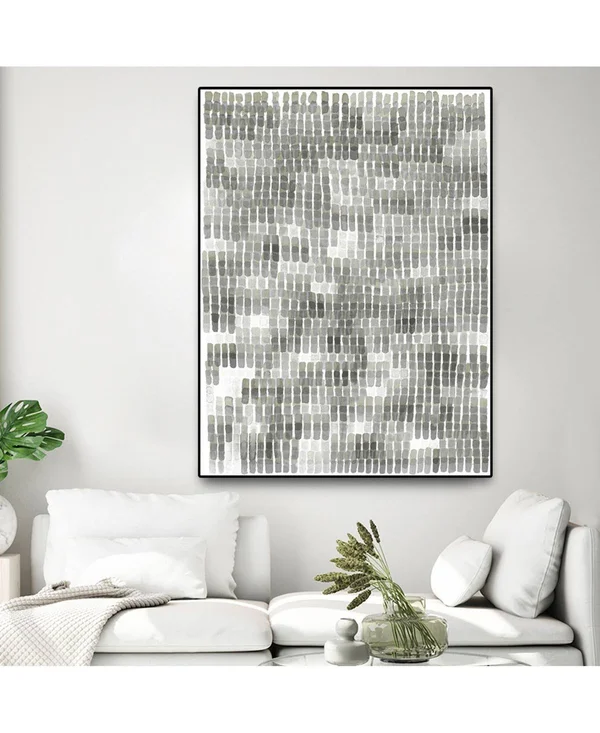 Giant Art Woven Reeds III Oversized Framed Canvas, 40x22 x 60x22 - Multi
